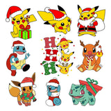Pokemon Christmas - Cricut File - Svg, Png, Dxf, Eps - LightBoxGoodMan