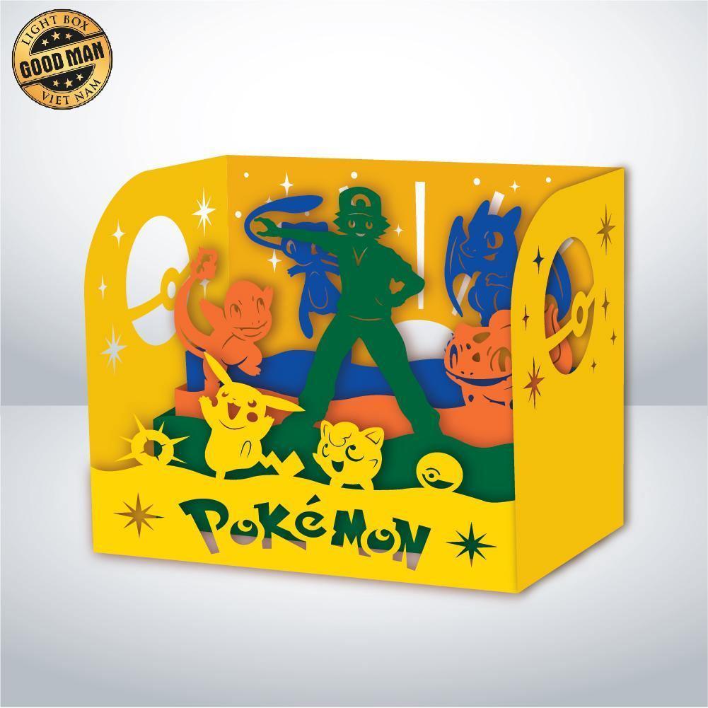 Pokemon - Paper Cut Mini-Showcase File - Cricut File - 10x12cm - LightBoxGoodMan - LightboxGoodman