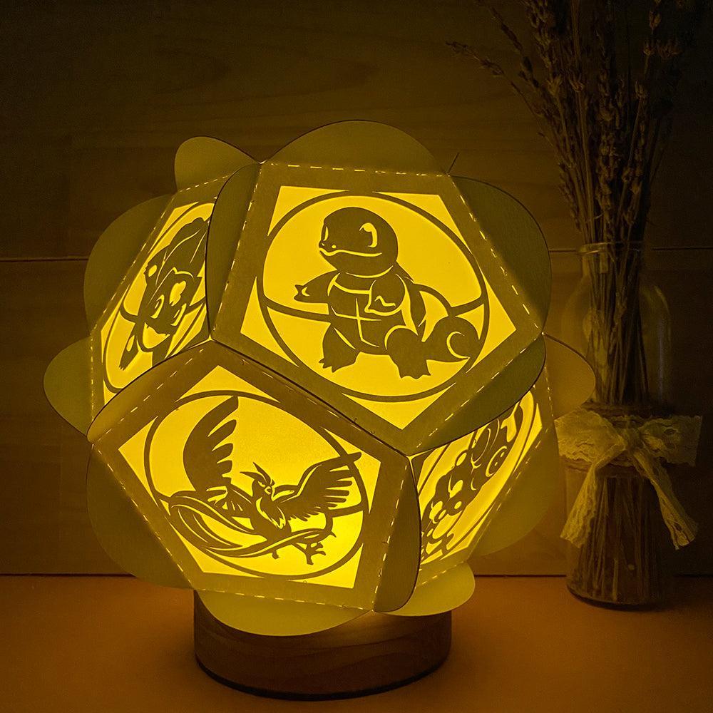 Pokemon - Pentagon 3D Lantern File - Cricut File - LightBoxGoodMan - LightboxGoodman