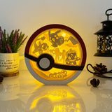 Pokemon - Pokemon Papercut Lightbox File - 6x6" - Cricut File - LightBoxGoodMan - LightboxGoodman