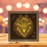 Pomeranian - Paper Cutting Light Box - LightBoxGoodman - LightboxGoodman