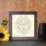 Pomeranian - Paper Cutting Light Box - LightBoxGoodman - LightboxGoodman