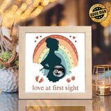 Pregnant Mother – Paper Cut Light Box File - Cricut File - 8x8 inches - LightBoxGoodMan - LightboxGoodman