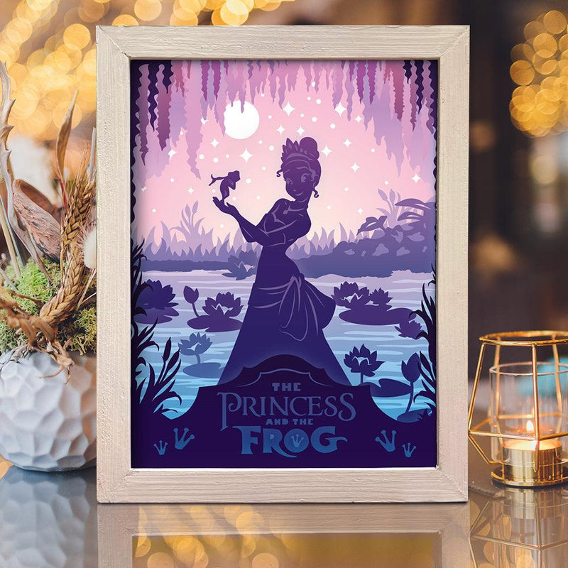 Paper Cut Light Box Princess Going to the Ball Scene –