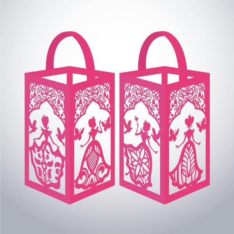 Princess - Paper Cut Lantern File - Cricut File - 10x16cm - LightBoxGoodMan - LightboxGoodman