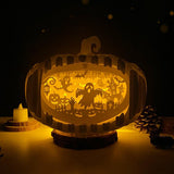 Pumpkin Ghost - 3D Pop-up Light Box Pumpkin File - Cricut File - LightBoxGoodMan