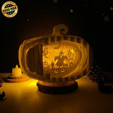 Pumpkin Ghost - 3D Pop-up Light Box Pumpkin File - Cricut File - LightBoxGoodMan - LightboxGoodman