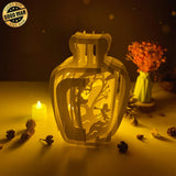 Pure Love - 3D Pop-up Light Box Vase File - Cricut File - LightBoxGoodMan - LightboxGoodman
