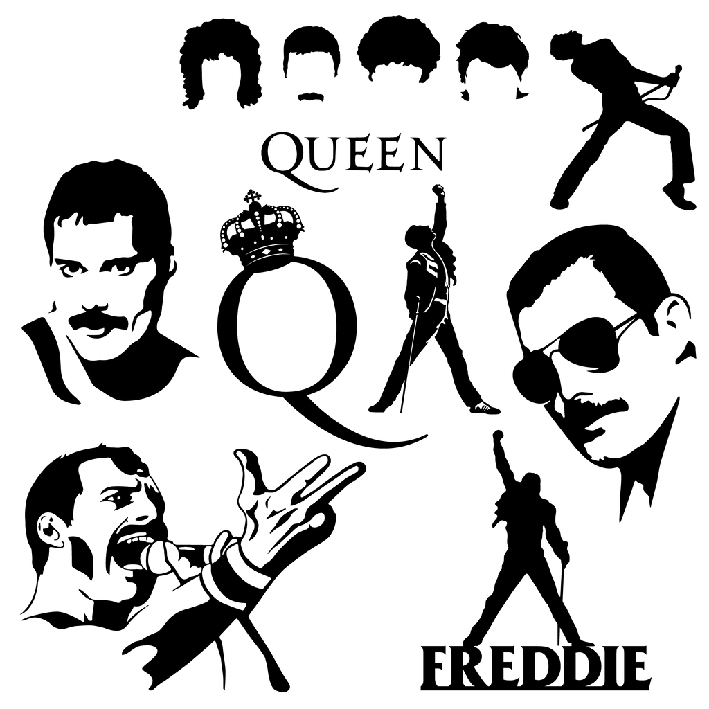 Queen Band - Cricut File - Svg, Png, Dxf, Eps - LightBoxGoodMan - LightboxGoodman