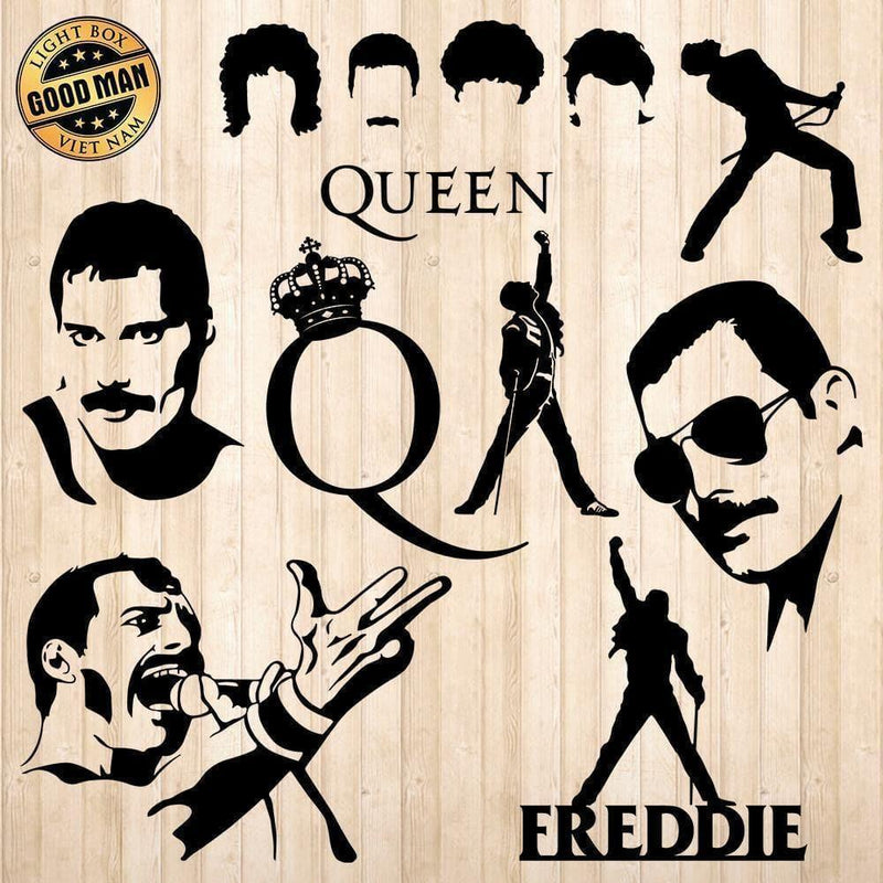 Queen Band - Cricut File - Svg, Png, Dxf, Eps - LightBoxGoodMan - LightboxGoodman