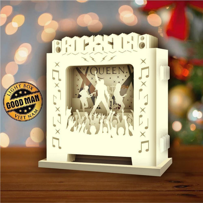 Queen Band - Pop-up Light Box File - Cricut File - LightBoxGoodMan - LightboxGoodman