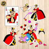 Queen Of Hearts - Cricut File - Svg, Png, Dxf, Eps - LightBoxGoodMan - LightboxGoodman