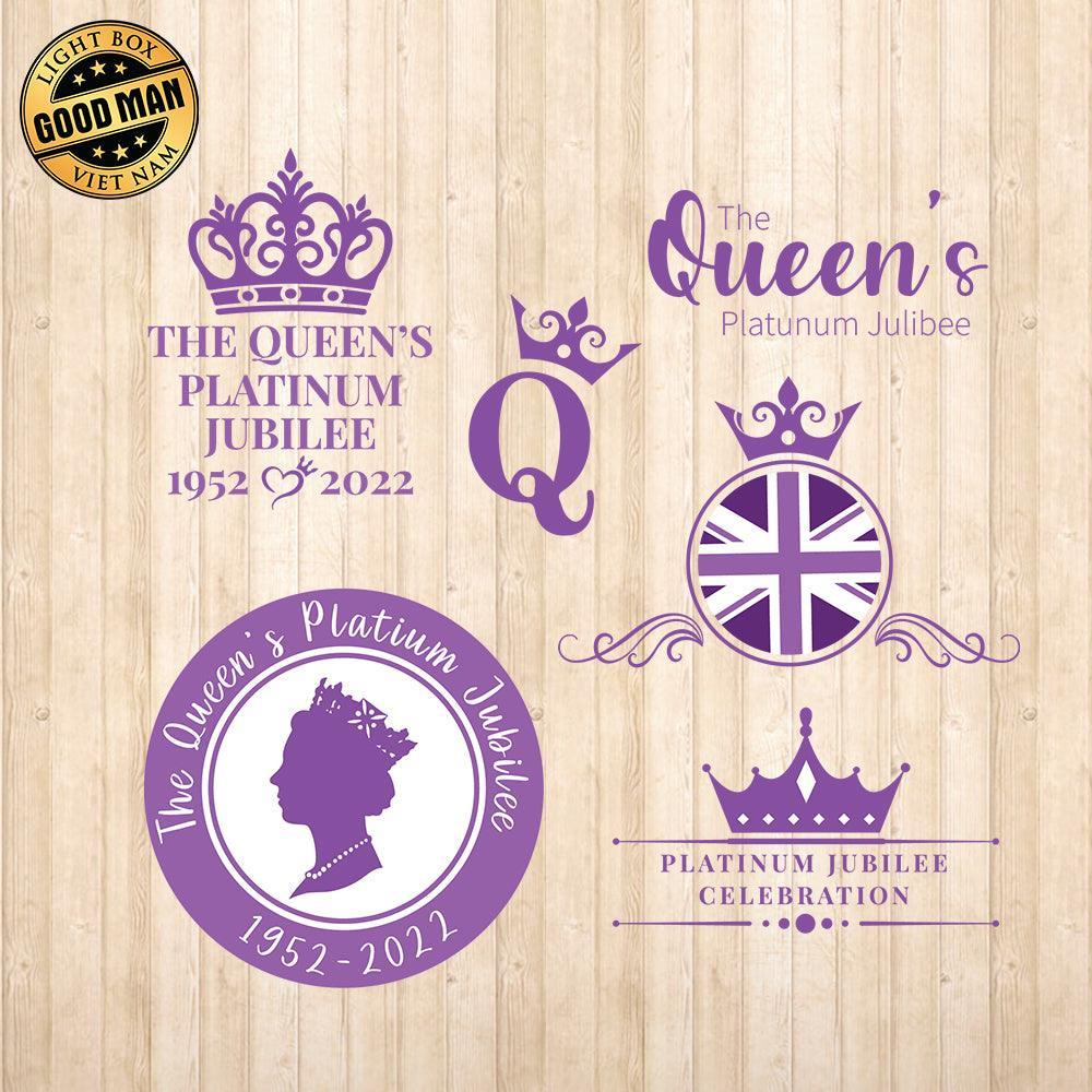 Queen's Jubilee - Cricut File - Svg, Png, Dxf, Eps - LightBoxGoodMan - LightboxGoodman