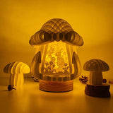 Rabbit - 3D Pop-up Light Box Mushroom File - Cricut File - LightBoxGoodMan - LightboxGoodman