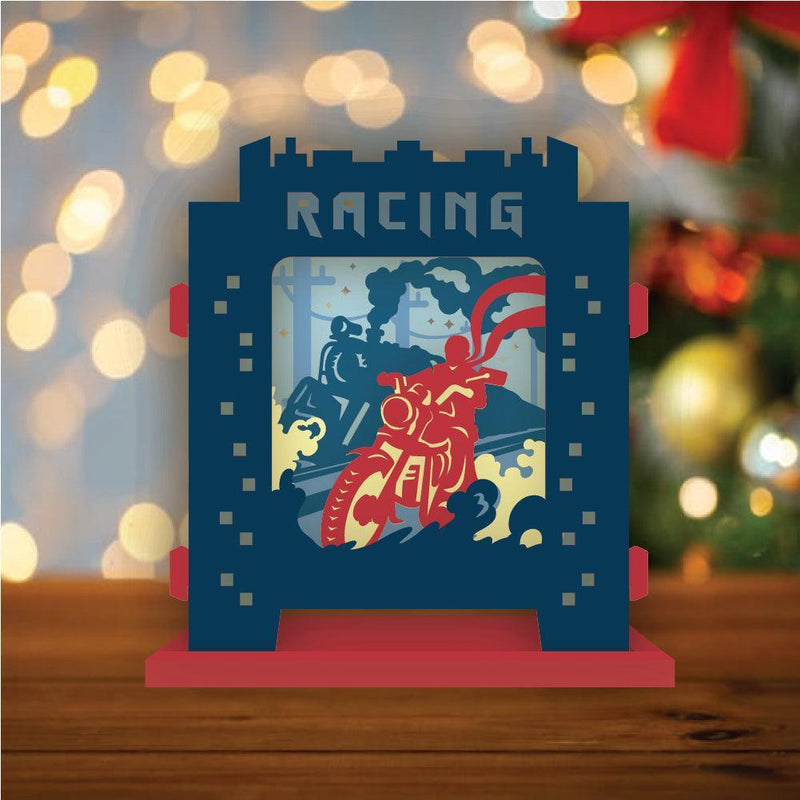 Racing - Pop-up Light Box File - Cricut File - LightBoxGoodMan - LightboxGoodman