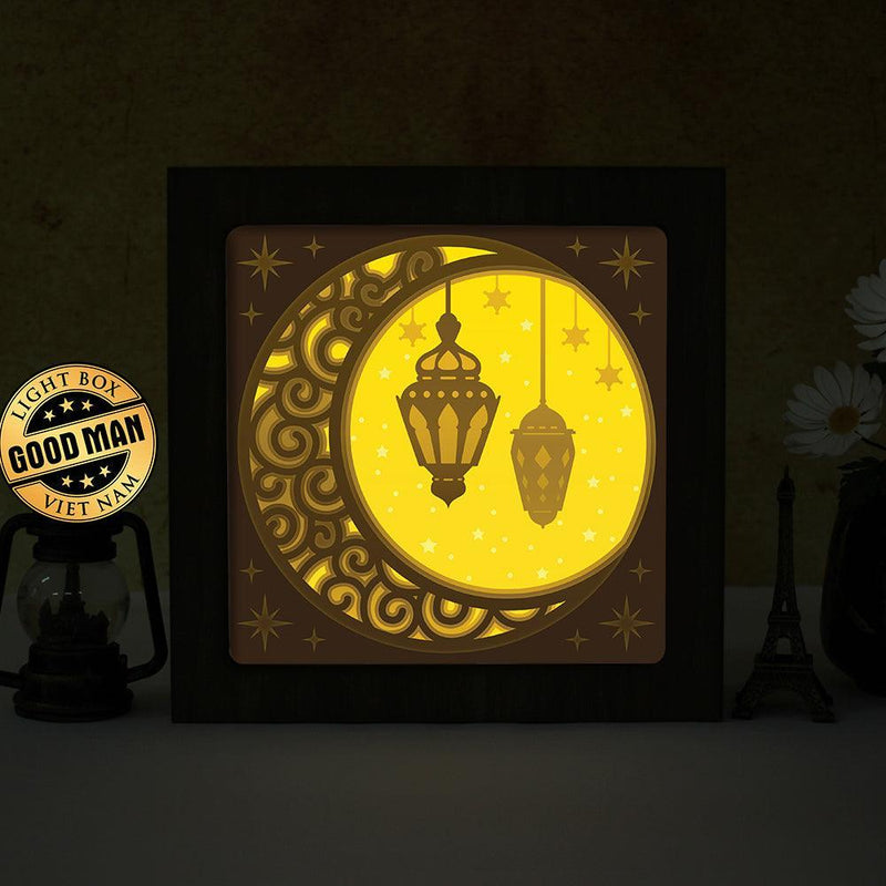 Ramadan 2 - Paper Cut Light Box File - Cricut File - 20x20cm - LightBoxGoodMan - LightboxGoodman