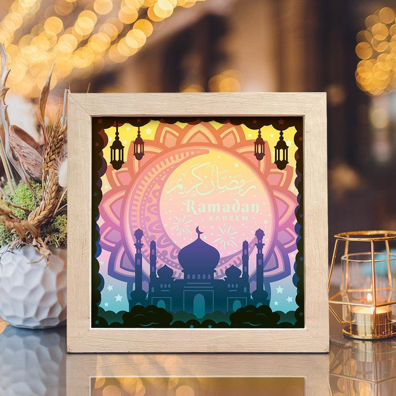 Ramadan - Paper Cut Light Box File - Cricut File - 8x8 inches - LightBoxGoodMan - LightboxGoodman