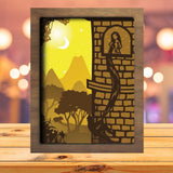 Rapunzel 2 - Paper Cutting Light Box - LightBoxGoodman - LightboxGoodman