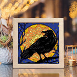 Raven Mandala – Paper Cut Light Box File - Cricut File - 8x8 inches - LightBoxGoodMan