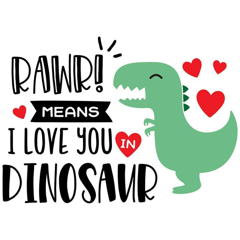 Rawr Means I Love You In Dinosaur - Cricut File - Svg, Png, Dxf, Eps - LightBoxGoodMan - LightboxGoodman