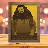 Rubeus Hagrid - Paper Cutting Light Box - LightBoxGoodman - LightboxGoodman