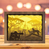 Safari Africa - Paper Cutting Light Box - LightBoxGoodman