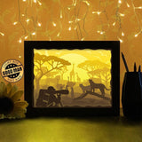 Safari Africa - Paper Cutting Light Box - LightBoxGoodman - LightboxGoodman