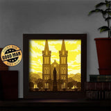 Saigon Notre-Dame Cathedral – Paper Cut Light Box File - Cricut File - 8x8 inches - LightBoxGoodMan - LightboxGoodman