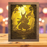 Samurai Pikachu - Paper Cutting Light Box - LightBoxGoodman - LightboxGoodman