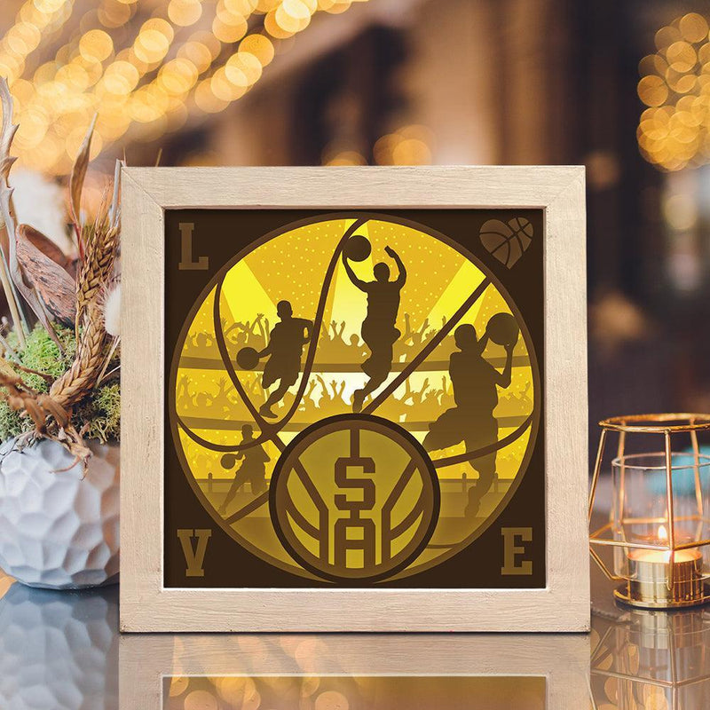 San Antonio Spurs – Paper Cut Light Box File - Cricut File - 20x20cm - LightBoxGoodMan - LightboxGoodman