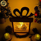 Santa 2 - Paper Cut Gift Light Box File - Cricut File - 21x16cm - LightBoxGoodMan - LightboxGoodman