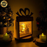 Santa 2 - Paper Cut Gift Light Box File - Cricut File - 21x16cm - LightBoxGoodMan - LightboxGoodman