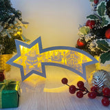 Santa 2 - Paper Cut Star Light Box File - Cricut File - 28x13.7cm - LightBoxGoodMan