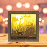 Santa Cabin 2- Paper Cutting Light Box - LightBoxGoodman