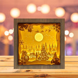 Santa Cabin - Paper Cutting Light Box - LightBoxGoodman
