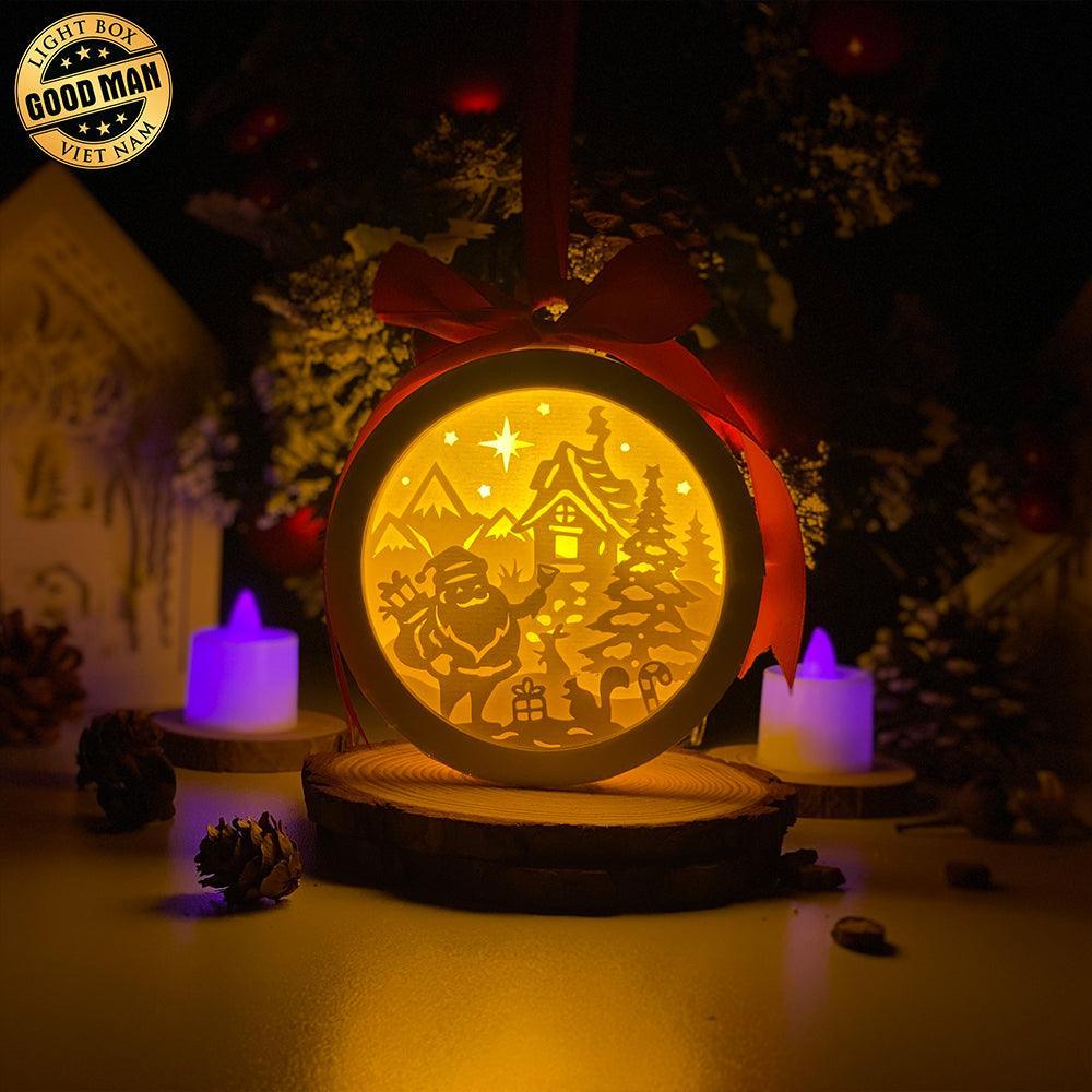 Santa Claus 1 - 3D Ornament Lantern File - Cricut File - LightBoxGoodMan - LightboxGoodman