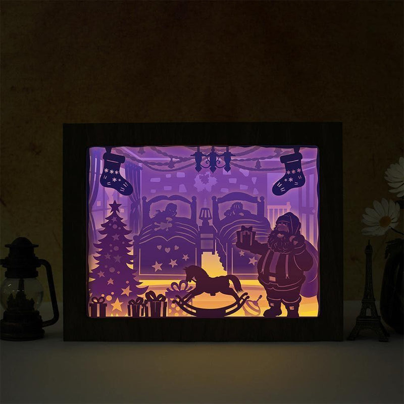 Santa Claus 1 – Paper Cut Light Box File - Cricut File - 20x20cm - LightBoxGoodMan - LightboxGoodman