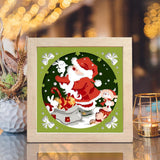 Santa Claus 12 – Paper Cut Light Box File - Cricut File - 8x8 inches - LightBoxGoodMan - LightboxGoodman