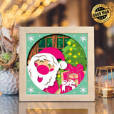 Santa Claus 15 – Paper Cut Light Box File - Cricut File - 20x20cm - LightBoxGoodMan - LightboxGoodman