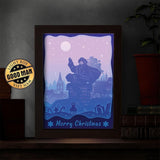 Santa Claus 2 – Paper Cut Light Box File - Cricut File - 20x26cm - LightBoxGoodMan - LightboxGoodman