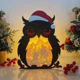 Santa Claus 2 - Paper Cut Owl Light Box File - Cricut File - 25x20 cm - LightBoxGoodMan - LightboxGoodman