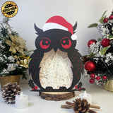 Santa Claus 2 - Paper Cut Owl Light Box File - Cricut File - 25x20 cm - LightBoxGoodMan - LightboxGoodman