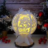 Santa Claus 2 - Snowball Lantern File - Cricut File - LightBoxGoodMan