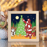 Santa Claus 5 – Paper Cut Light Box File - Cricut File - 20x20cm - LightBoxGoodMan - LightboxGoodman
