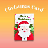 Santa Claus Christmas Card 3D- Cricut File - Svg, Png, Dxf, Eps - LightBoxGoodMan - LightboxGoodman