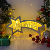 Santa - Paper Cut Star Light Box File - Cricut File - 28x13.7cm - LightBoxGoodMan