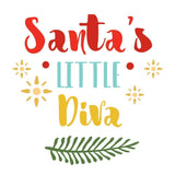 Santa's Little Diva - Cricut File - Svg, Png, Dxf, Eps - LightBoxGoodMan