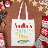 Santa's Little Diva - Cricut File - Svg, Png, Dxf, Eps - LightBoxGoodMan - LightboxGoodman