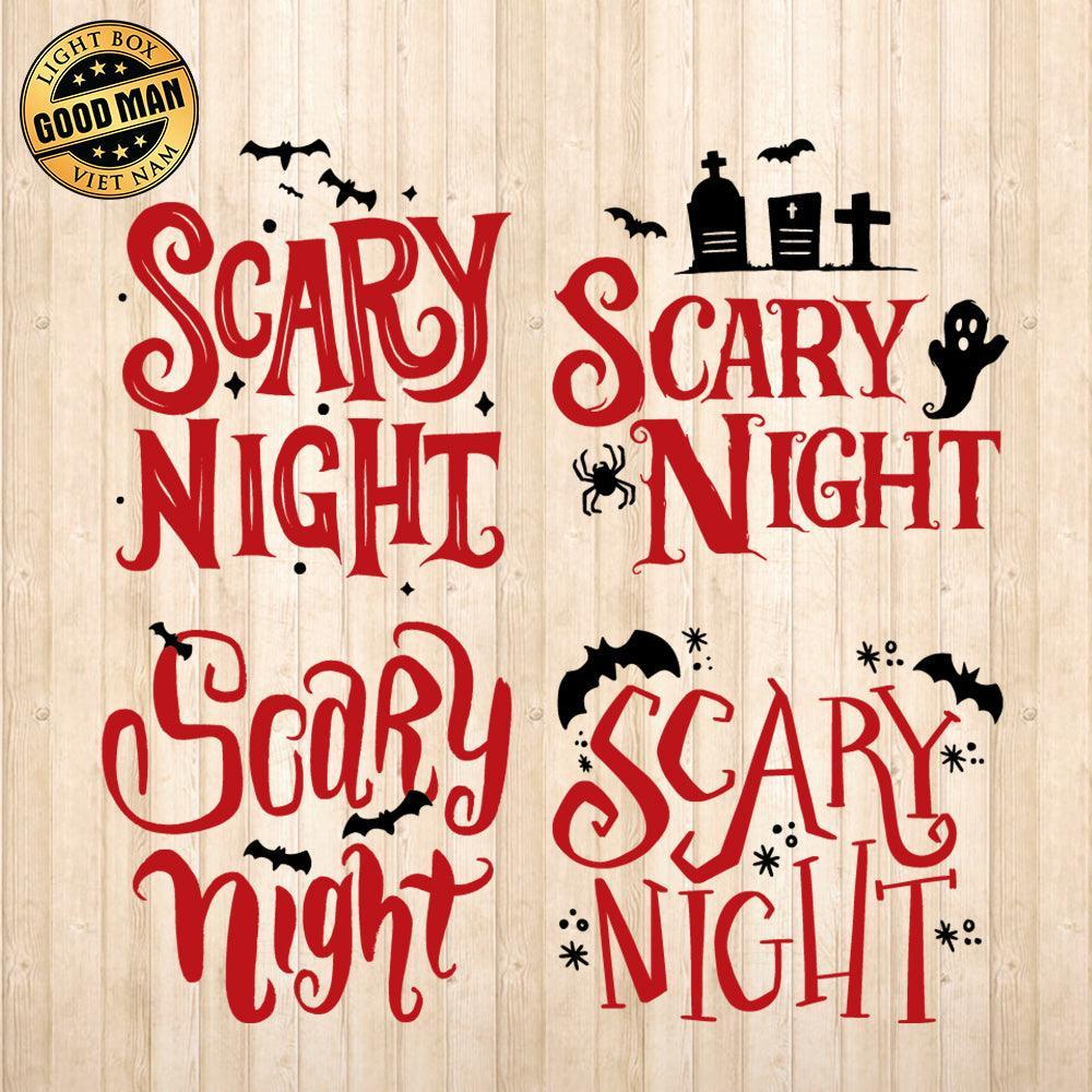 Scary Night - Cricut File - Svg, Png, Dxf, Eps - LightBoxGoodMan - LightboxGoodman