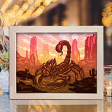 Scorpion 2 – Paper Cut Light Box File - Cricut File - 8x10 inches - LightBoxGoodMan